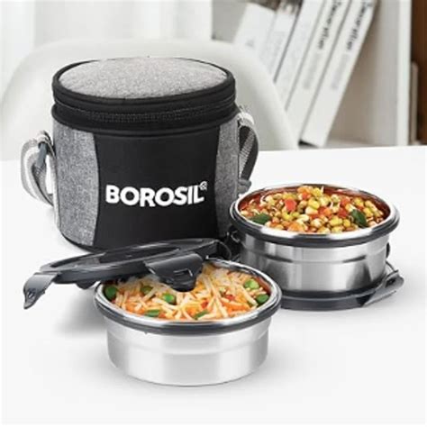 borosil steel lunch box set of 2|Borosil catalogue.